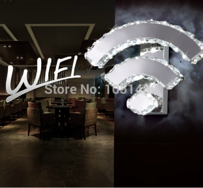 top s creative wifi design modern lighting led crystal wall lamp [crystal-wall-lamp-5352]