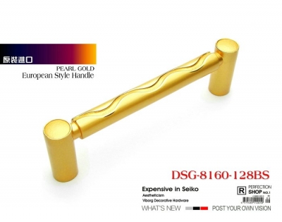 (4 pieces/lot) 128mm Luxury Zinc Alloy Drawer Handles& Cabinet Handles &Drawer Pulls & Cabinet Pulls, DSG-8169-BS-128
