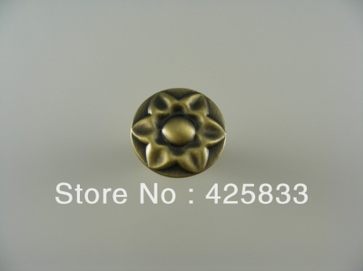 10pcs Single Antique Hardware Knobs Znic Alloy Cabinet Knobs Kitchen Knobs Cabinet Handle Drawer Pulls Furniture Wholesale
