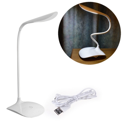 2016 adjustable intensity usb rechargeable led desk table lamp reading light touch switch whole/retail