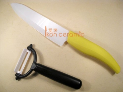 5 set / lot High Quality Zirconia New 100% 2-piece Ikon Ceramic Knife set (Free Shipping) [ Wholesale Ceramic Knives 34|]