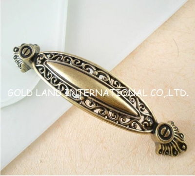 96mm Free shipping bronze-colored zinc alloy drawer handle and furniture handle
