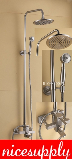 Antique Brass Wall Mounted Rain Shower Faucet Set b5033 FAUCET [Shower Faucet Set 2259|]