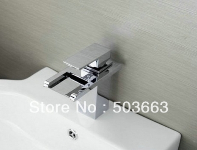 Bathroom Basin & Kitchen Sink Waterfall Mixer Tap Chrome Brass Finish Faucet YS-5125