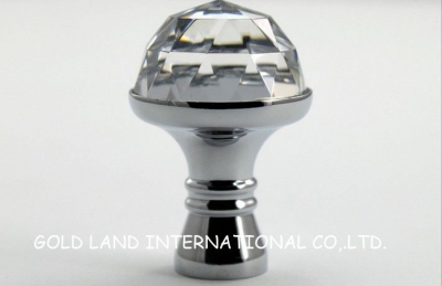 D30xH31mm Free shipping pure brass K9 Crystal glass Cabinet Knobs/Wardrobe knobs/Best Quality!