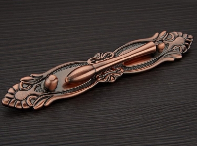 Europe Classical Antique Copperl HM-COOK System Cupboard Pull Knob And Concealed Cabinet Handles ( C:C:64MM L:114MM)