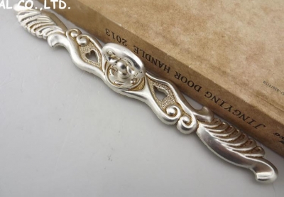 L260mm Free shipping zinc alloy Cupboard Drawer handle cabinet cupboard handles [Classical Silver-Color Handles &]