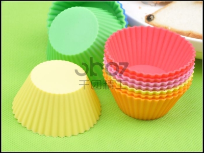 MaFen Cup 7CM Mini Bakeware Ice Cream Chocolate Mold Silicone Cupcake Mold 12pcs/set