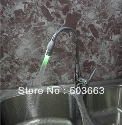 New Led Kitchen Faucets Basin Sink Mixer Taps Chrome Base Newly S-709 [Kitchen Led Faucet 1734|]