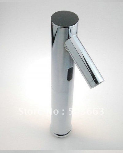 Single Cold Brass Automatic Hands Touch Free Sensor Faucet Bathroom Sink Tap CM0314