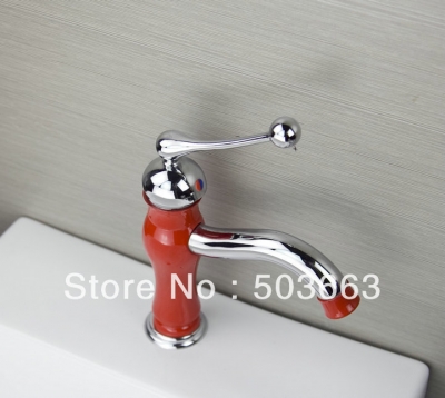 Single Handle Single Hole Deck Mounted Spray Paint Bathroom Faucet Brass Mixer Tap Faucet L-90029
