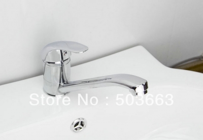 Single Hole Bathroom Basin Swivel Faucet Brass Mixer Taps Vanity Faucet Chrome L-6059