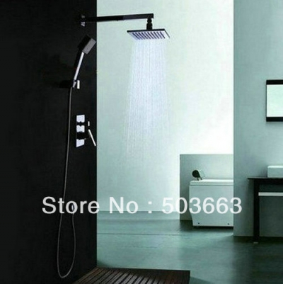 Wholesale 8" Shower Head Bathroom Rain Shower Chrome Faucet Set S-635 [Shower Faucet Set 2318|]