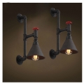 black loft vintage retro wrought iron industrial wall lamp sconce pulley beside lamps e27 edison lamp home light fixtures