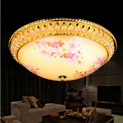 ceiling surface mounted diameter 400mm hand painting e14*4 chandeliers to ceiling [ceiling-light-6368]