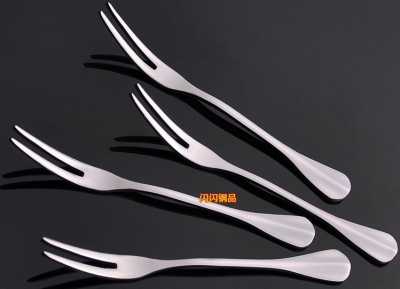 freeshipping Creative fashion stainless steel fruit fork set fruit dessert fork
