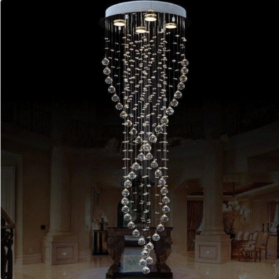linear crystal chandelier dia400mm *h1200mm antique chandelier 110-240v [crystal-chandelier-6220]