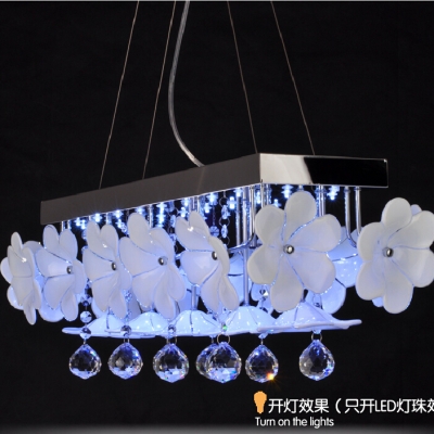 lustres de cristal pastroral flowers chandelier 110v 220v [crystal-chandelier-6260]