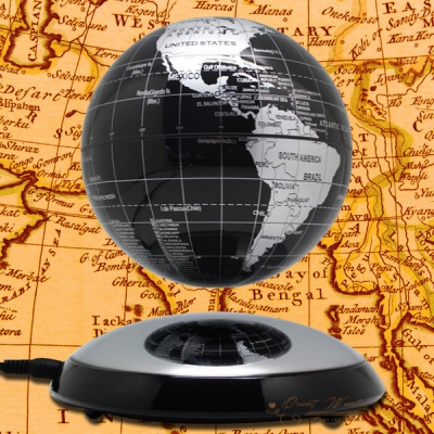 magnetic levitation floating globe 4inch anti gravity world map home office decoration gadget creative business gift [lighter-4296]