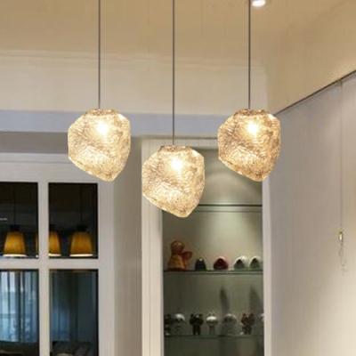 modern crystal pendant lights personality ice lustre pendant lamp dining room hanging lamp fixture lustres e pendentes sala