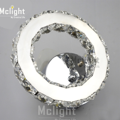 modern led crystal light fixture led ring ceiling light fitting silver crystal lamp for aisle hallway corridor fast