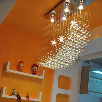 modern luster de crystal chandelier large cristal lighting fixtures el projects staircase lamps restaurant villa foyer lights [modern-crystal-chandelier-7248]