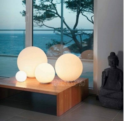 modern table lighting with plug opal glass desk lamp for livingroom reading light modern table lamps bedroom lamps globe glass [table-lamps-2028]