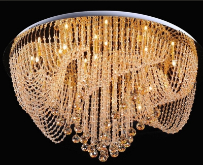 new design round crystal chandelier ceiling fixtures modern lighting for living room [modern-crystal-chandelier-4902]