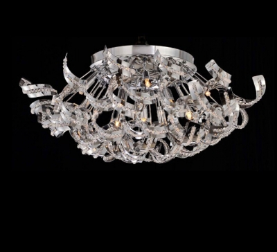 new italian style led crystal chandeliers ceiling fixtures dia650*h300mm lustres living room light g4 luminare