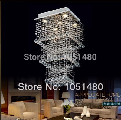 promotion s guaranteed modern square crystal chandelier dinning room light fixutres [modern-crystal-chandelier-5078]