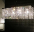top s rectangle l700*w200*h850mm dinning room crystal pendant lights modern lamp