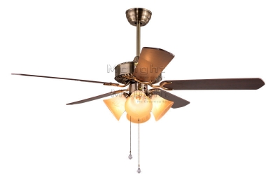 vintage ceiling fans with 4 light kits for foyer restaurant coffee house living room lamp 48 inch 5 wooden blade fixture
