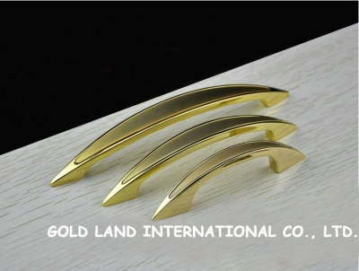 128mm Free shipping 24K golden color furniture handle