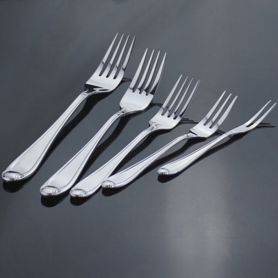 5pc good quality stainless steel kitchen fork in large hot selling