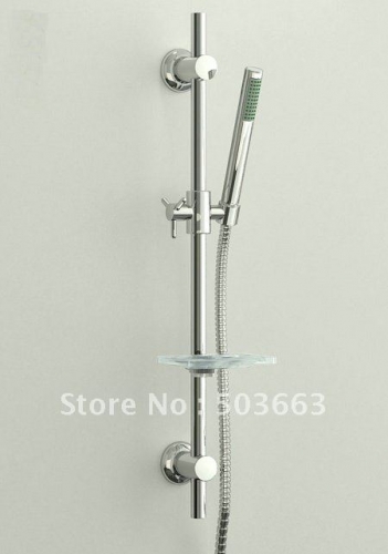 Bathroom Wall Mounted With Soap Dish Holder Handheld Shower Faucet Set CM0443