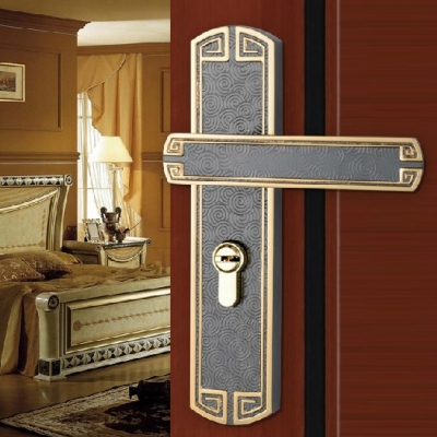 Chinese antique gold black brushed nickel Door lock handle door levers out door furniture door handle Free Shipping pb51