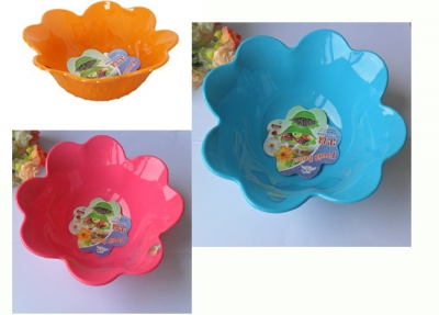 Color food-grade plastic Flower shape fruit plate fruit salad Serving Bowl(FREE SHIPPING)