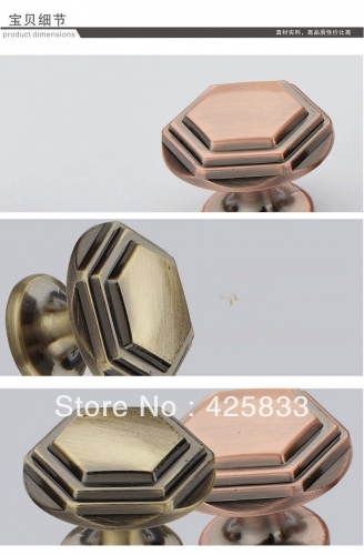 Hot 5pcs Znic Alloy Red Bronze Furniture Knobs Drawet Closet Knobs Cabinet Pulls Small Knobs for Kids Drawer Wholesale