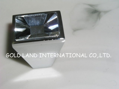 L30xW30xH28mm Free shipping 50pcs/lot high quality K9 crystal glass knob/drawer knobs