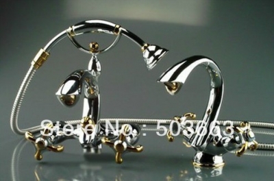 New Shower Sets Chrome goose Faucet Bath Basin Mixer tap S-559 [Shower Faucet Set 2130|]