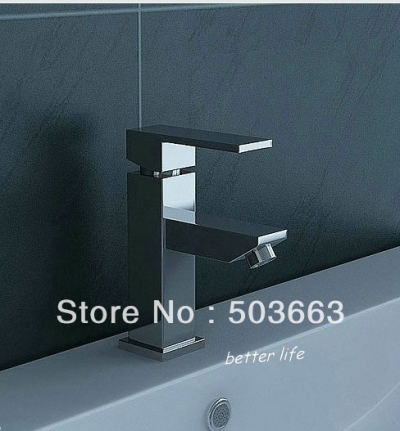 Single Handle Bathroom Chrome Basin Faucet Sink Mixer Tap Brass Faucet Vanity Faucet L-403