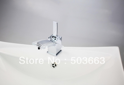 Single Hole Surface Mount Bathroom Basin Faucet Brass Mixer Tap H-005