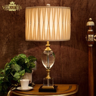 europe luxury crystal lighting lamps bedside table lamp classical table lamp for living room/bedroom lighting lamps decoration [desk-table-lamps-3258]
