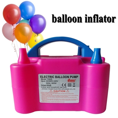 fast automatic electric inflatable machine balloon inflator pump balloon pump air blower with two nozzles [lighter-4226]