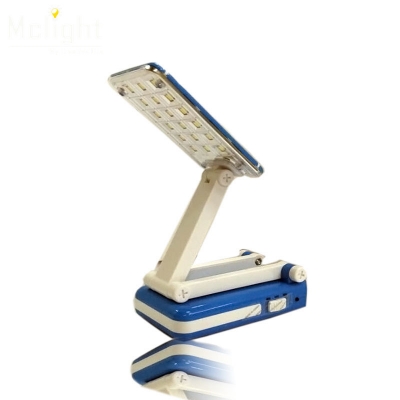 flexible blue led table lamp rechargeable foldable and adjustable eyecare built-in led desk lamp for student study night light