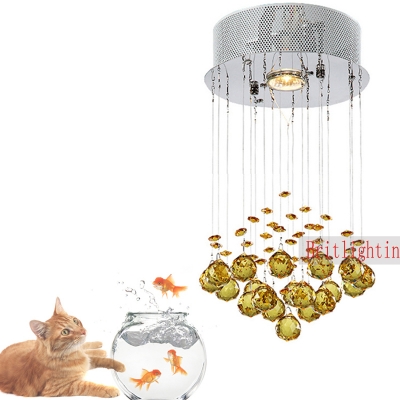 gold crystal yellow crystal chandeliers crystal lighting vintage hanging lamp for dining room contemporary crystal chandeliers [chandeliers-2298]
