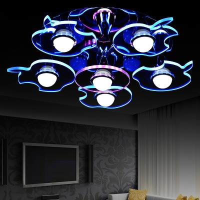 led acrylic ceiling lights apple type modern brief living room 6 lights 220-240v [ceiling-light-6327]