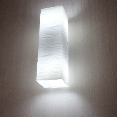 modern glass wall lamp 2 lights glass shade e27 bed living room wall sconces [wall-lamps-3854]