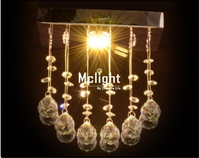 most popular modern square mini crystal chandelier lustre de cristal lamp home lighting /fedex [modern-pendant-light-7085]