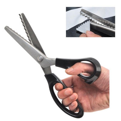 pinking shears scissors sewing fabric leather craft dressmaking upholstery tailor for zig-zag tool